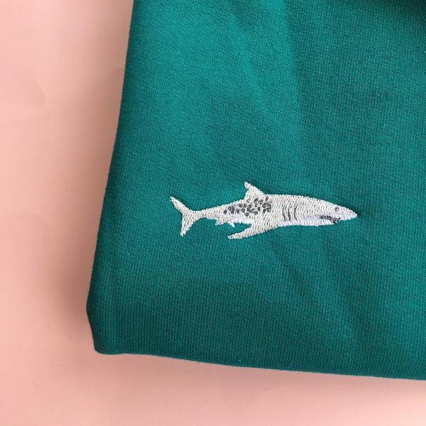 Embroidered Shark Jumper