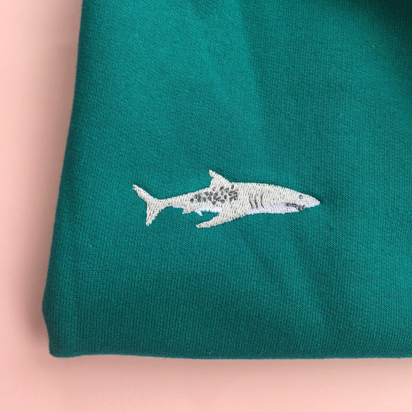 Embroidered Shark Jumper