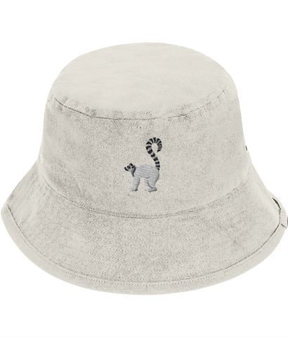 Lemur Embroidered Bucket Hat