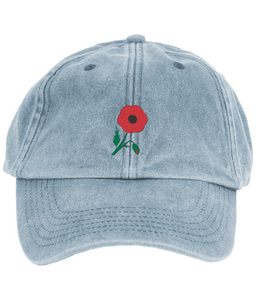 Poppy Embroidered Baseball Cap