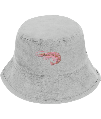 Shrimp Prawn Embroidered Beanie Hat