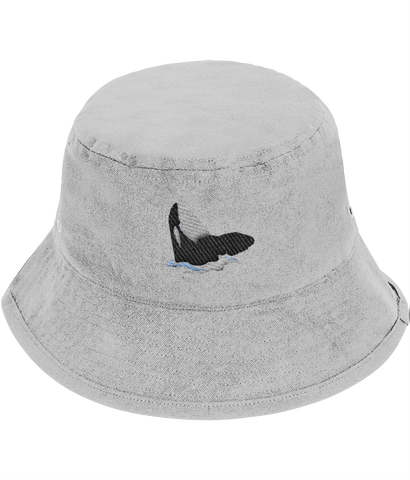 Orca Breaching Embroidered Bucket Hat