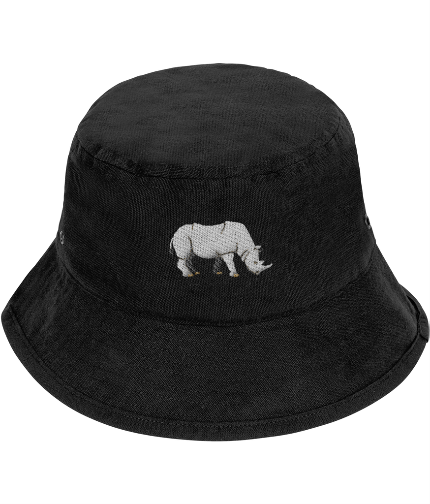 Rhino Embroidered Bucket Hat – Wonderful World