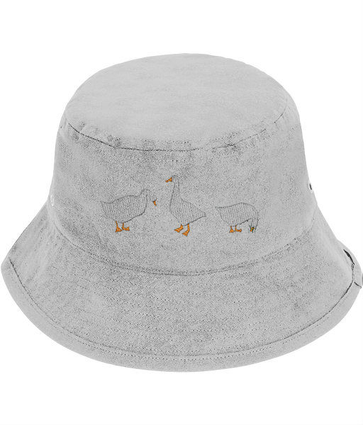 Geese Embroidered Bucket Hat