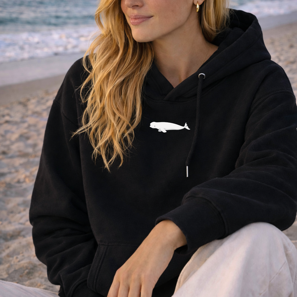 Beluga Embroidered Hoodie, Beluga Hoodie