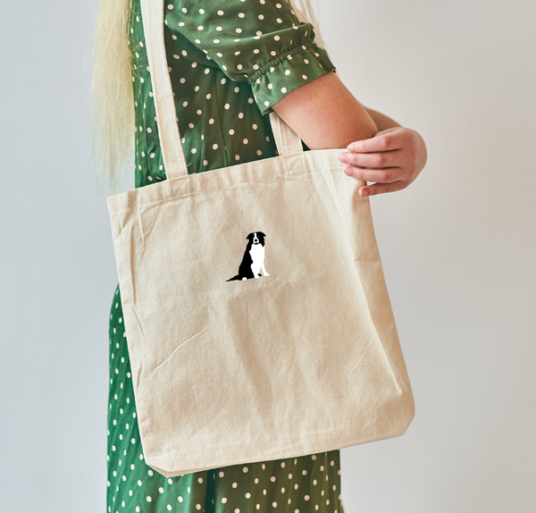 Border Collie Tote Bag, Border Collie bag