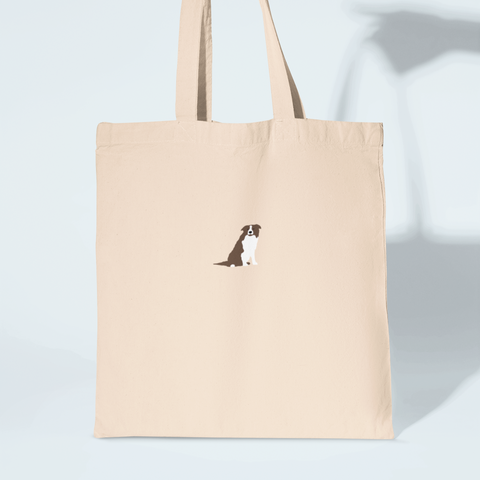 Brown Border Collie Dog Bag