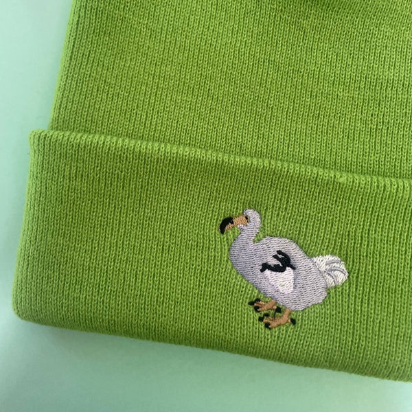 Dodo Bird Embroidered Beanie Hat, Wonderful World