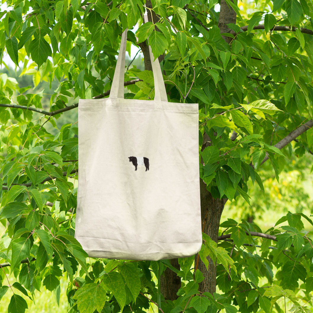 Galloway Belted Cow Tote Bag, Galloway Cow Bag