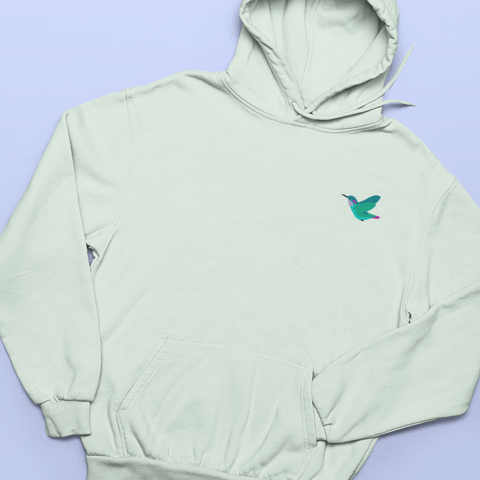 Hummingbird Embroidered Hoodie, Hummingbird Hoodie