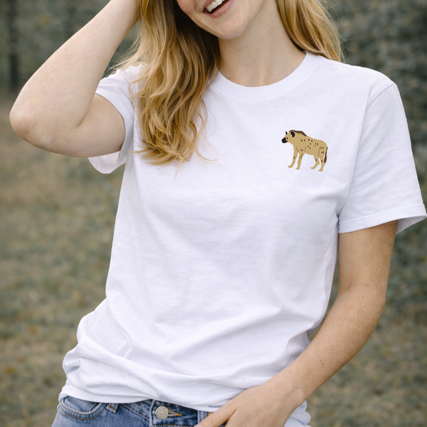 Hyena Tshirt Embroidered Hyena Tshirt