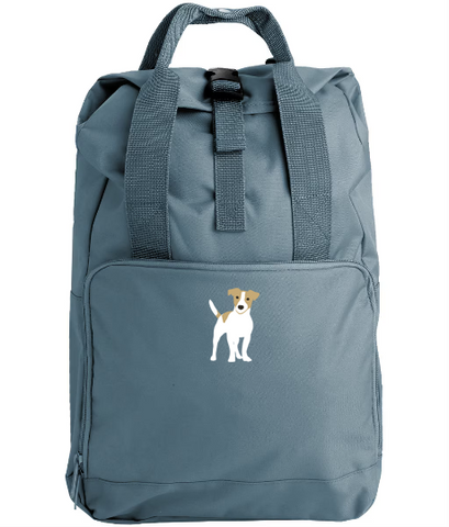 Jack Russell Embroidered Backpack