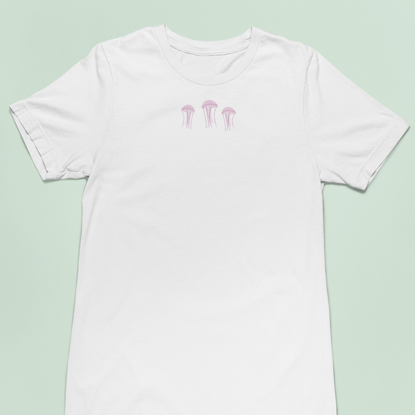 Jellyfish Embroidered Tshirt, Jellyfish by Wonderful World