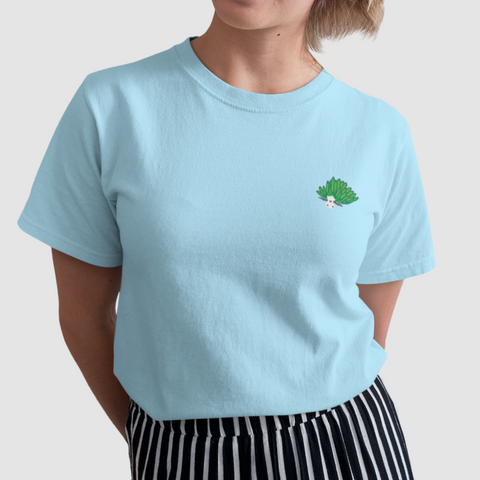 Leaf Sheep Sea Slug Embroidered Tshirt, Leaf Sheep Tshirt, Sea Slug Tshirt