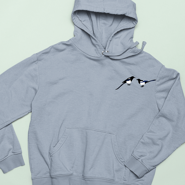 Magpie Hoodie, Magpie Bird Hoodies, Wonderful World, British Birds