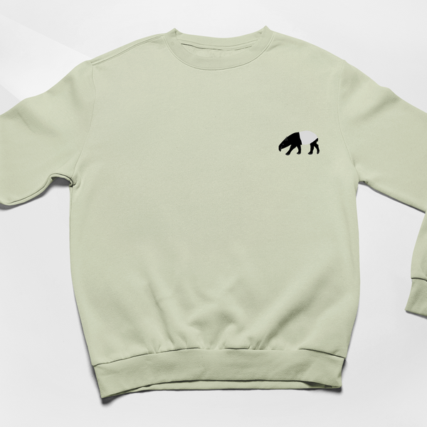 Malayan Tapir Sweatshirt, Embroidered Tapir Jumper