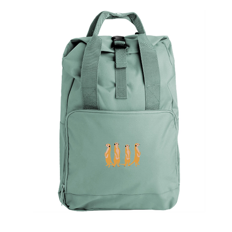 Meerkats Embroidered Rucksack
