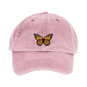 Monarch Butterfly Embroidered Cap