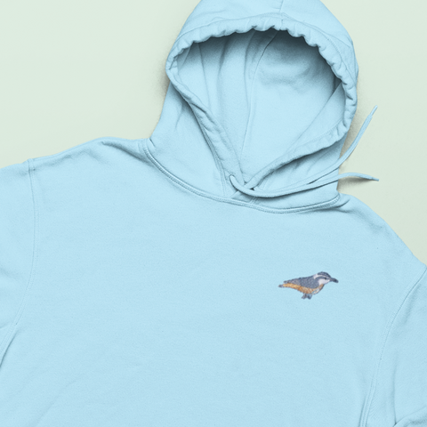 Nuthatch Embroidered Hoodie, British Bird Nuthatch