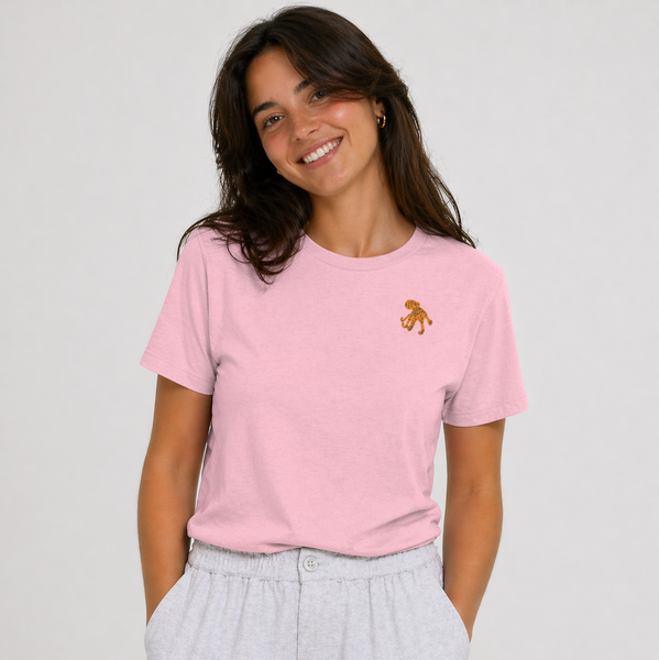 Octopus T-Shirt, Octopus Embroidered T-Shirt