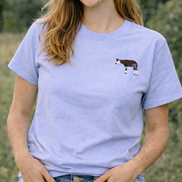 Okapi Embroidered Tshirt, Okapi Tshirt