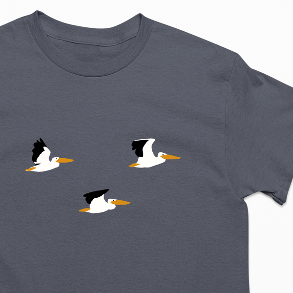 Pelican Tshirt, Embroidered Pelican Tshirt