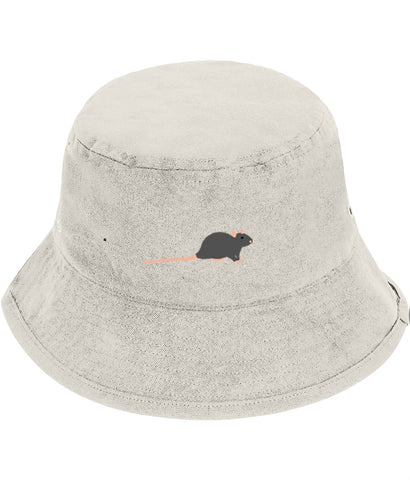 Rat Embroidered Bucket hat