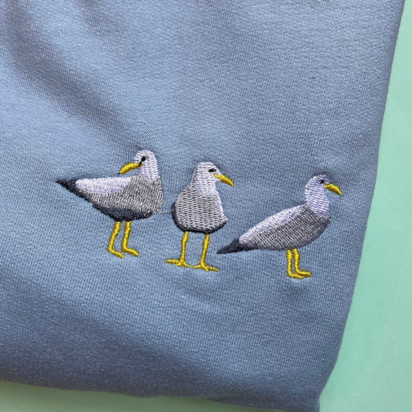 Seagull Embroidered Hoodies
