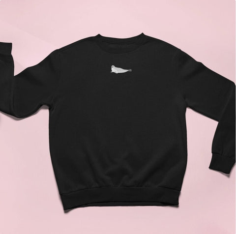 Seal embroidered sweatshirt