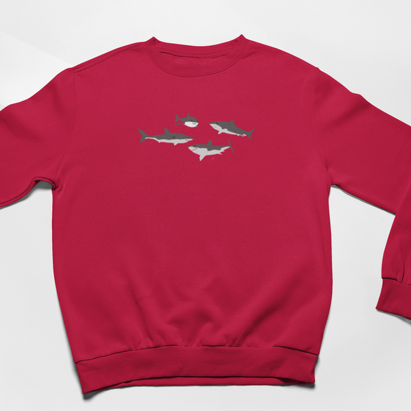 Shark Embroidered Jumper Embroidered by Wonderful World
