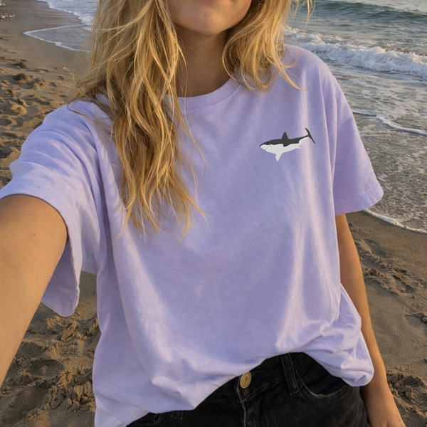 Shark Embroidered T-Shirt, Shark T-Shirt