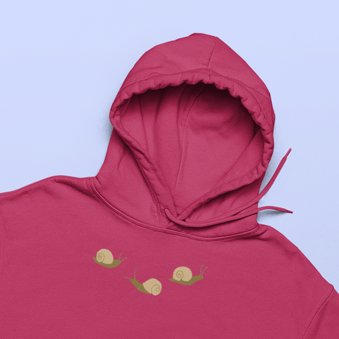 Snail Embroidered Hoodie