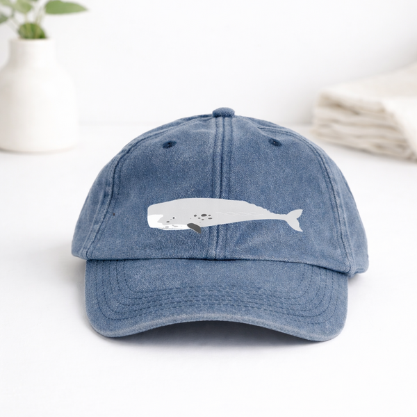 Sperm Whale Cap, Embroidered Sperm Whale Hat