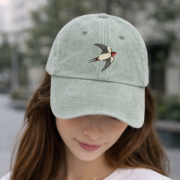 Swallow Embroidered Cap, Swallow Caps