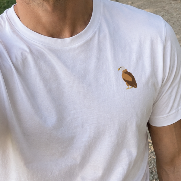 Vulture Embroidered Organic Cotton T-Shirt | Wonderful World