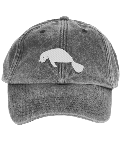 Manatee Embroidered Baseball Cap