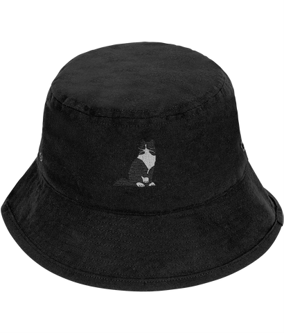 Tuxedo Cat Long Hair Bucket Hat