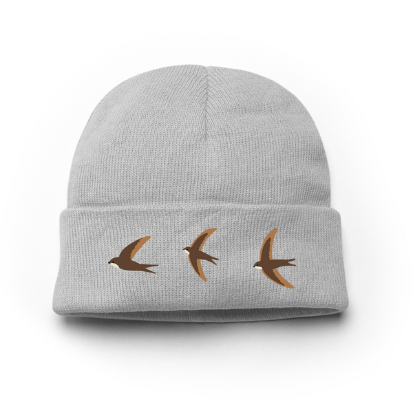 Swift Beanie Hat, Embroidered Swift Bird Hats