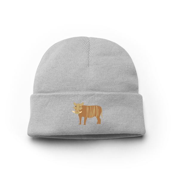Warthog Beanie, Embroidered Warthog Beanie Hat