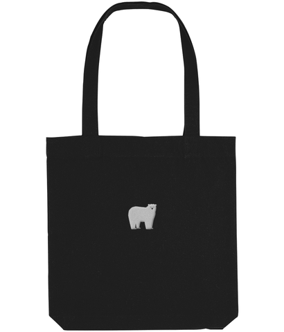 Polar Bear Embroidered Tote Bag