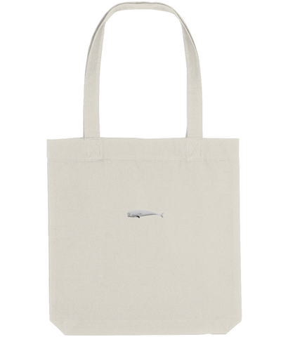 Sperm Whale Embroidered tote bag