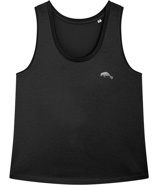 Manatee Embroidered Tank Top Vest