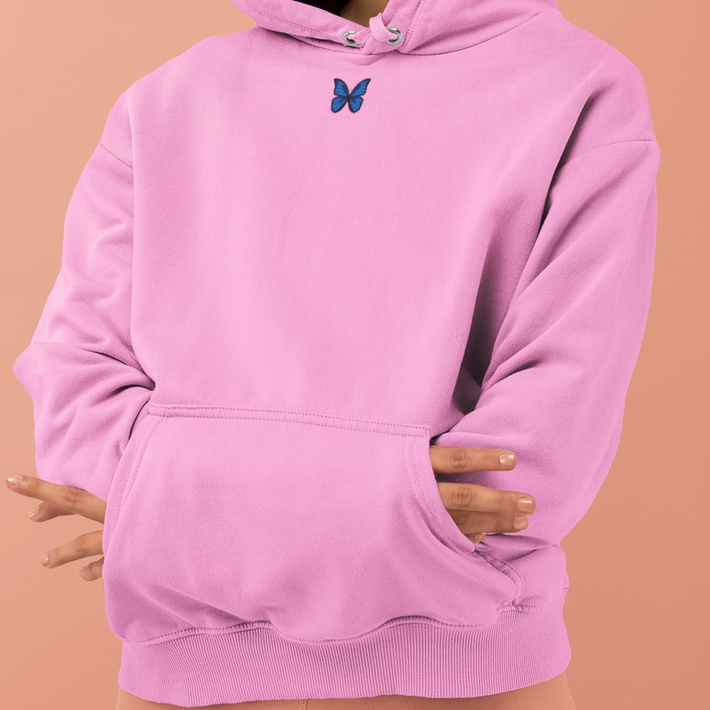 Butterfly embroidered hoodie hotsell