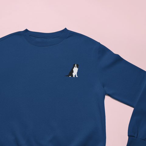 Border Collie Embroidered Sweatshirt