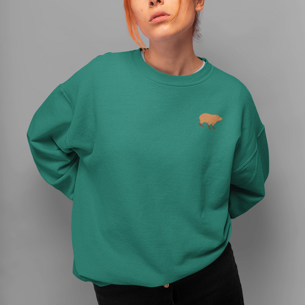 Capybara Embroidered Sweatshirt by Wonderful World