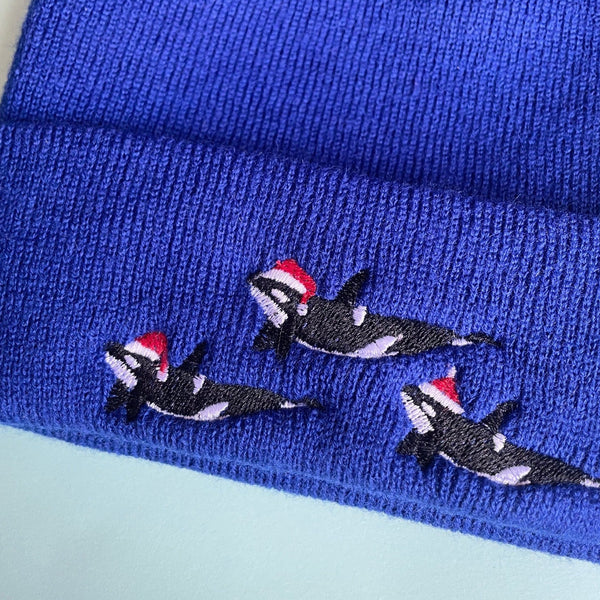 Christmas Orca Beanie Hat