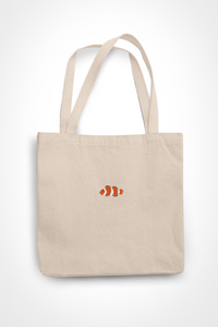 Clownfish Embroidered Tote Bag