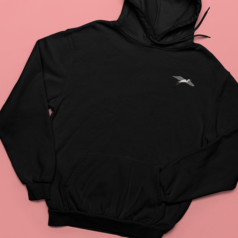 Heron Embroidered Hoodie