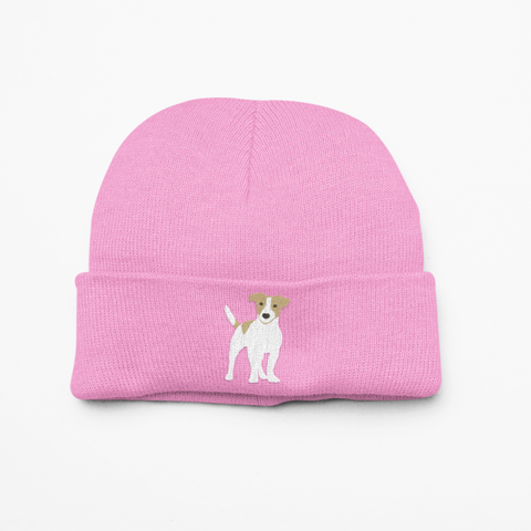 Jack Russell Embroidered Beanie