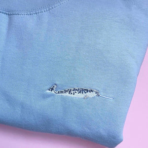 Narwhale Embroidered Sweatshirt